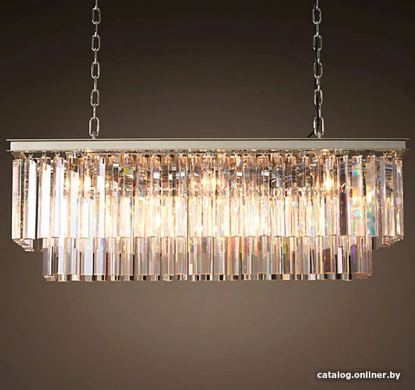 

Подвесная люстра ImperiumLoft Rh 1920s odeon clear glass fringe 40.1536 75652-22