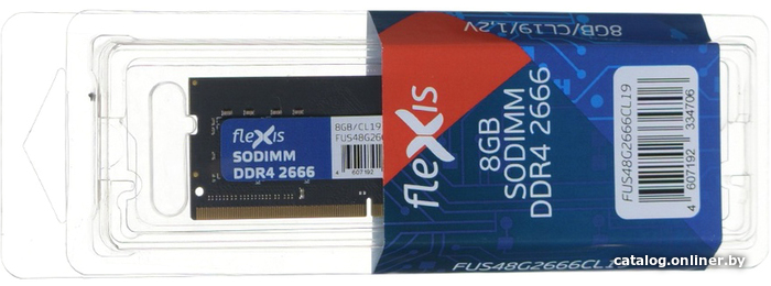 

Оперативная память Flexis 8ГБ DDR4 SODIMM 2666 МГц FUS48G2666CL19