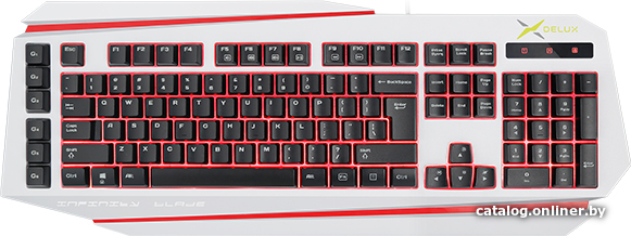 

Клавиатура Delux K9500U (белый)
