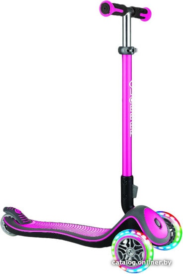 

Трехколесный самокат Globber Elite Deluxe Lights (розовый)