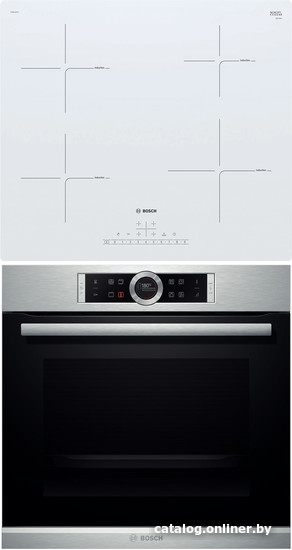 

Комплект встраиваемой техники Bosch HBG655BS1 + PUE612FF1J