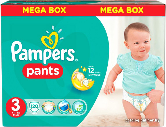 

Трусики-подгузники Pampers Pants 3 Midi (120 шт)