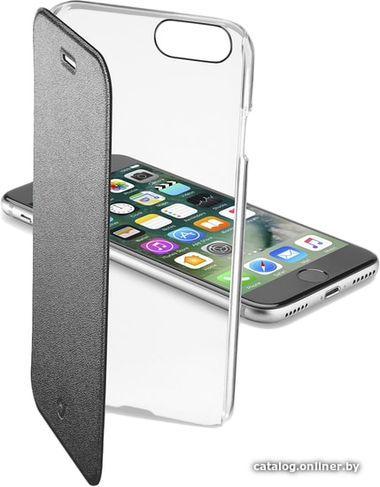 

Чехол для телефона Cellular Line Clear Book для Apple iPhone 7/8 (черный)