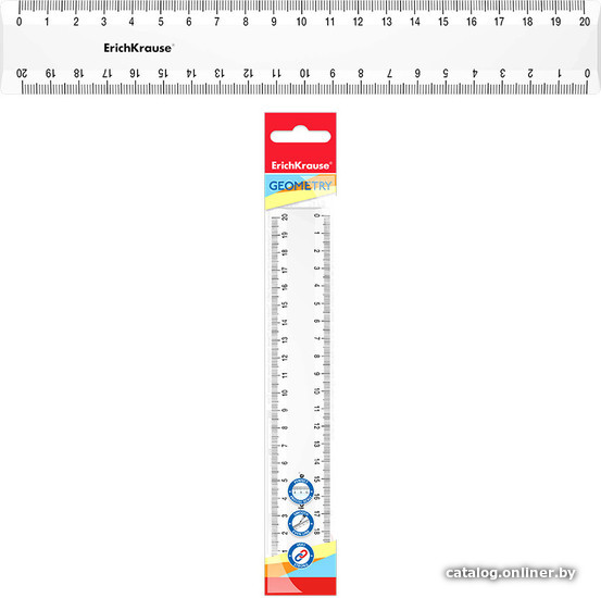 

Линейка Erich Krause Classic 20 см 53876 (белый)