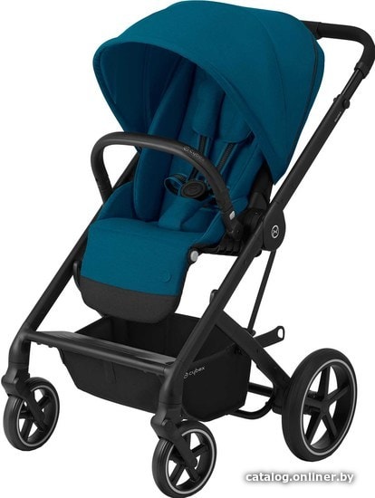 

Коляска прогулочная «книга» Cybex Balios S Lux 2020 (черная рама, river blue)