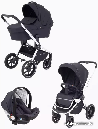

Универсальная коляска Rant Flex Grand 2022 RA073 (3 в 1, midnight black)