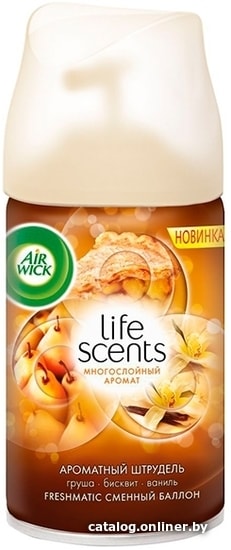 

Сменный блок для освежителя воздуха Air Wick Fresh Matic 250 мл (ароматный штрудель)