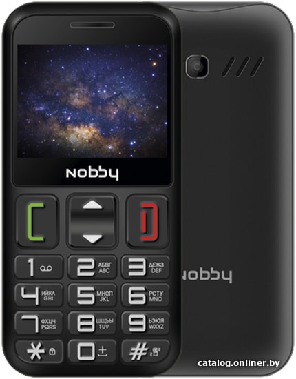 

Кнопочный телефон Nobby 240B (черный)