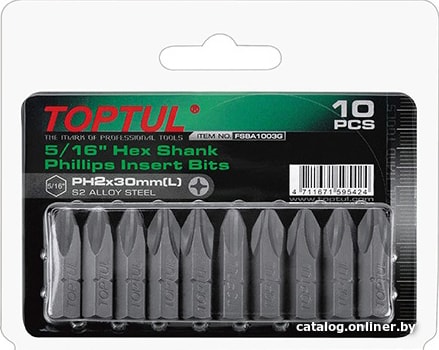 

Набор бит Toptul FSBA1002G (10 предметов)