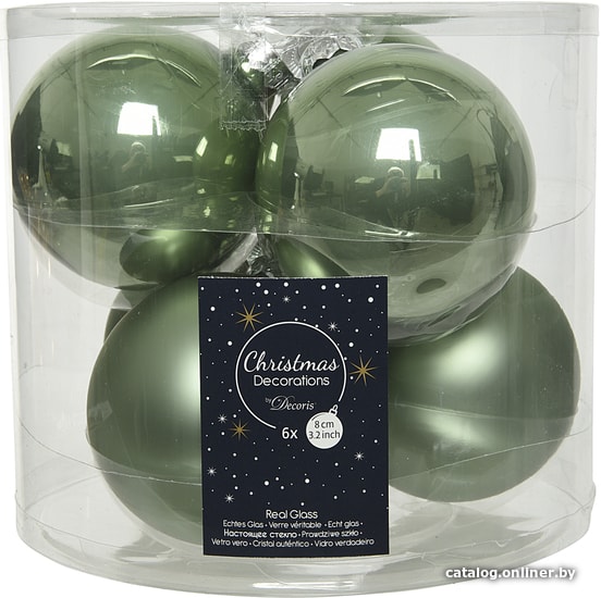 

Елочная игрушка Albero Di Natale 8 см 140683 (серо-зеленый)