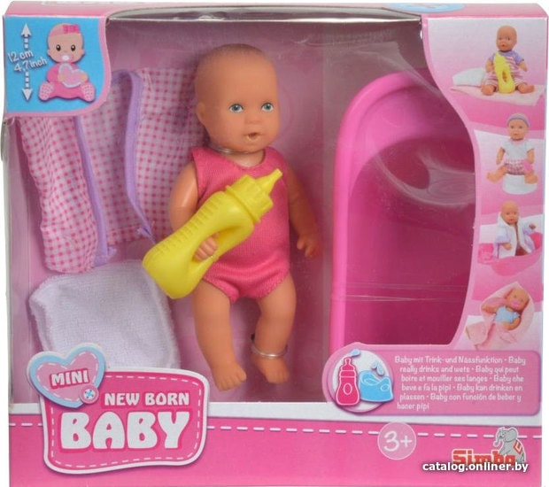 

Пупс Simba Mini New Born Baby Set