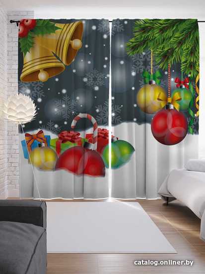 

Комплект штор JoyArty Шары в снегу 1.45x2.65 м p_21496_145x265 (2 шт)