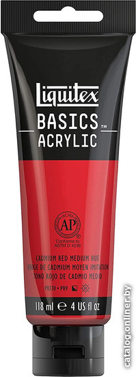 

Акриловая краска Liquitex Basics 1046151 (118 мл, кадмий красный средний)