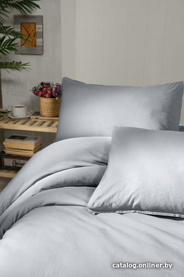 

Постельное белье Arya Natural Stone Washed 8680943227249 (серый)