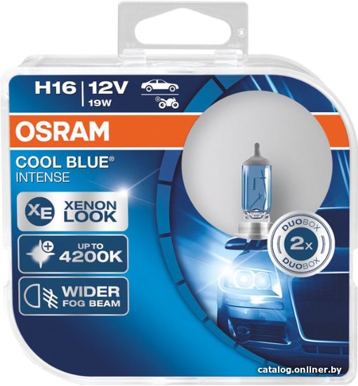 

Галогенная лампа Osram H16 Cool Blue Intense 2шт