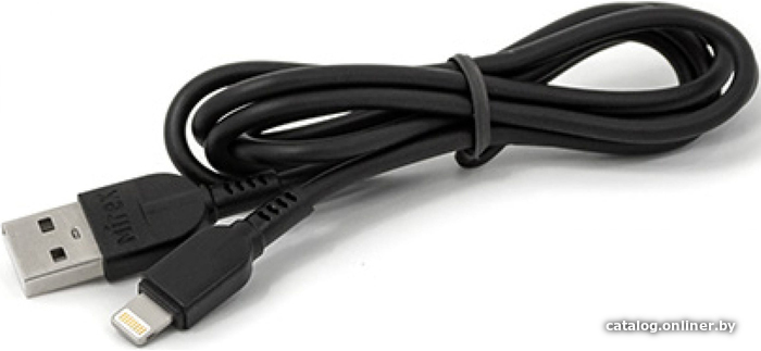 

Кабель Mirex 13700-008i2BK USB Type-A - Lightning (1 м, черный)
