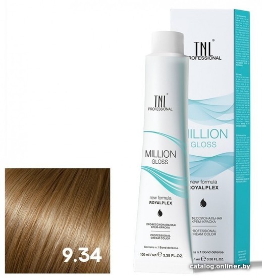 

Крем-краска для волос TNL Professional Million Gloss 9.34 100 мл