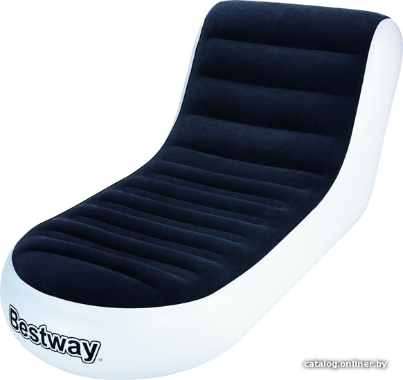 

Надувной шезлонг Bestway 75064 (черный/белый)