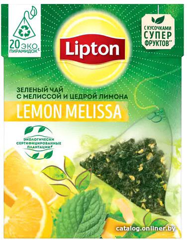 

Зеленый чай Lipton Lemon Melissa зеленый 20 шт