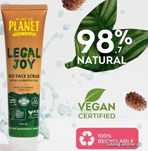 

We Are The Planet Скраб для лица Legal Joy Для сухой и чувствительной кожи (100 мл)