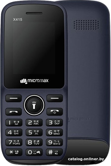 

Кнопочный телефон Micromax X415 (синий)