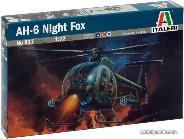 

Сборная модель Italeri 017 Легкий многоцелевой вертолет AH-6 Night Fox