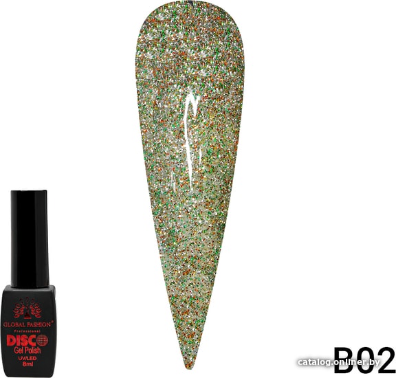 

Гель-лак Global Fashion Disco Gel Polish (тон В02) 8 мл