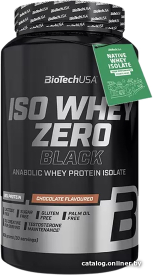 

Протеин сывороточный (изолят) BioTech USA Iso Whey Zero Black (908 г, клубника)
