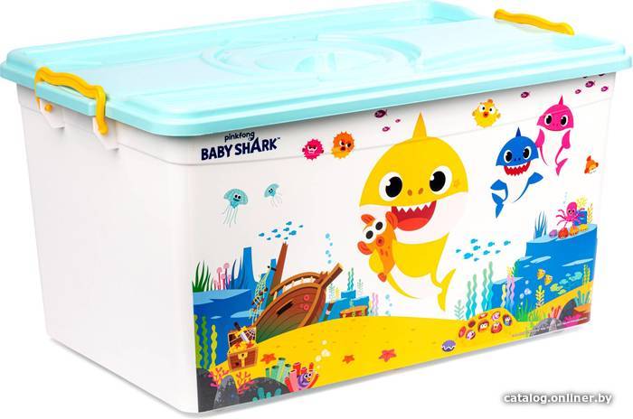 

Ящик для хранения Альтернатива Baby Shark с крышкой М8484