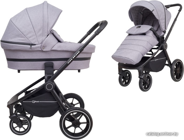 

Универсальная коляска Rant Flex Grand (2 в 1, mercury grey)