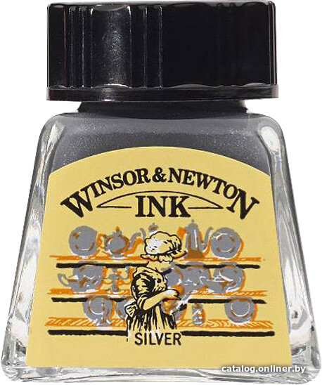 

Тушь художественная Winsor & Newton 1005617 (14 мл, серебряный)