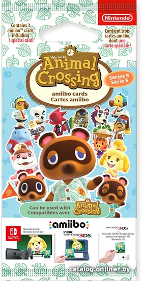 

Карты Nintendo Amiibo (коллекция Animal Crossing) — выпуск 5