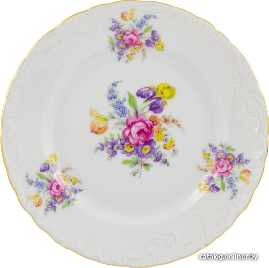 

Тарелка обеденная Cmielow i Chodziez Rococo G728-0031290 (мейсенский букет)