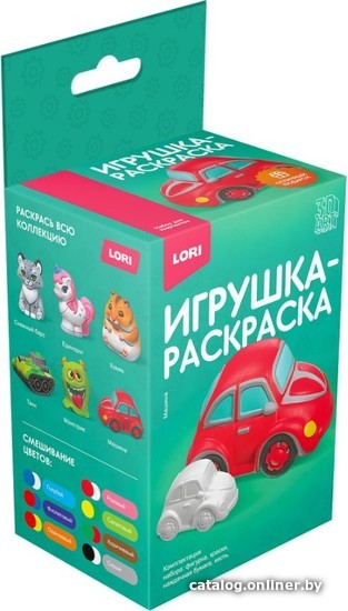 

Набор для создания поделок/игрушек Lori Игрушка-раскраска Машина Ир-032