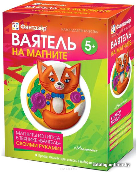 

Набор для лепки Фантазер Ваятель на магнитах Зверята Рыжик 707054