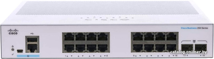 

Управляемый коммутатор 3-го уровня Cisco CBS250-16T-2G