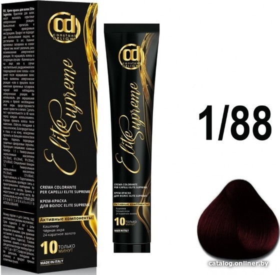 

Крем-краска Constant Delight Elite Supreme 1/88 черно-красный 100 мл