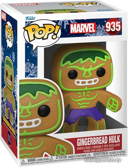 

Фигурка Funko POP! Bobble Marvel Holiday Gingerbread Hulk 50660