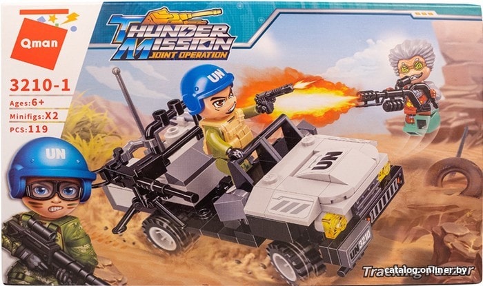 

Конструктор Qman Thunder Mission 3210-1 Атака на джип