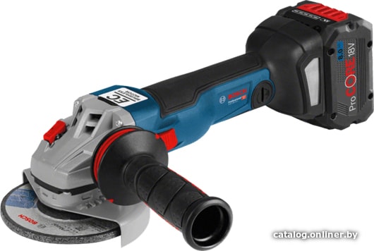 

Угловая шлифмашина Bosch GWS 18V-10 C Professional 06019G310D (с 2-мя АКБ, кейс)