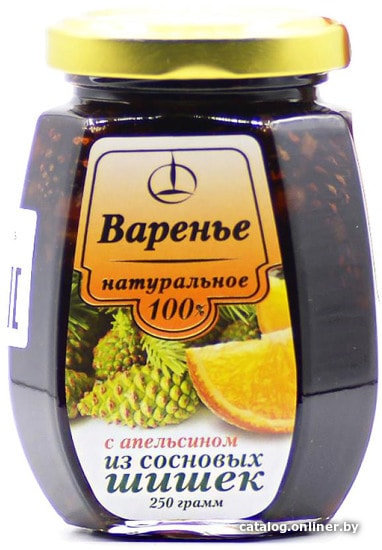 

Greenery Варенье из сосновой шишки с апельсиновыми цукатами 250 г