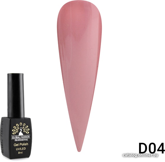 

Гель-лак Global Fashion Black Elite серии D (тон D04) 8 мл
