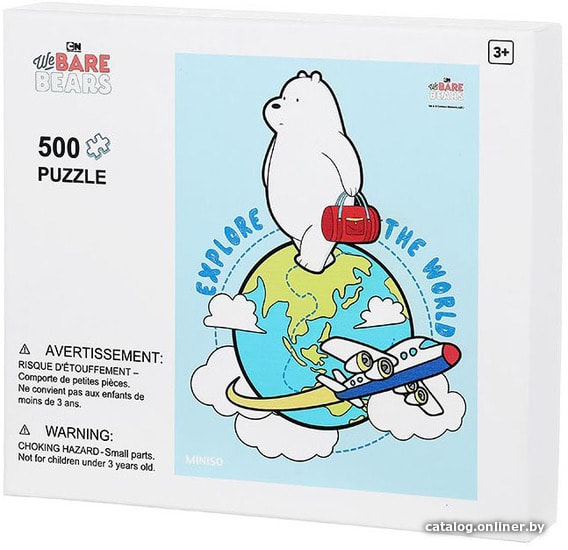 

Пазл Miniso We Bare Bears. Белый медведь 4653 (500 эл)