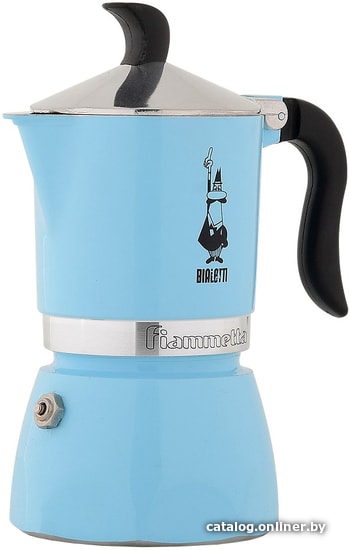 

Гейзерная кофеварка Bialetti Fiammetta (3 порции, голубой)