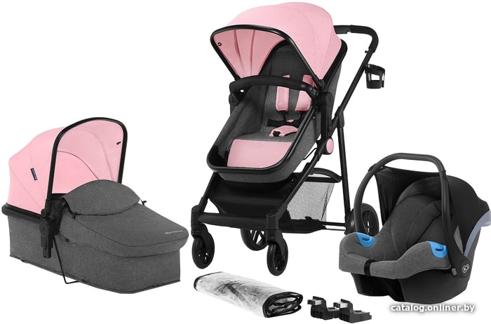 

Универсальная коляска KinderKraft Juli (3 в 1, розовый)