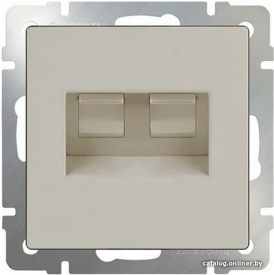 

Розетка компьютерная Werkel WL05-RJ11-45 (бежевый)