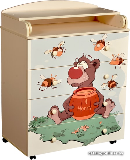 

Детский комод Кедр Fantasia Little-bee (слоновая кость)