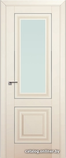 

Межкомнатная дверь ProfilDoors 28U 80x200 (магнолия сатинат/мателюкс матовое серебро)