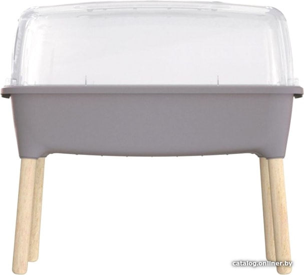 

Горшок-теплица Prosperplast Planter Wood High Set на ножках ISEW780H-405U (серый)