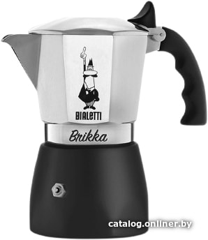 

Гейзерная кофеварка Bialetti Brikka с клапаном (2 порции, черный)